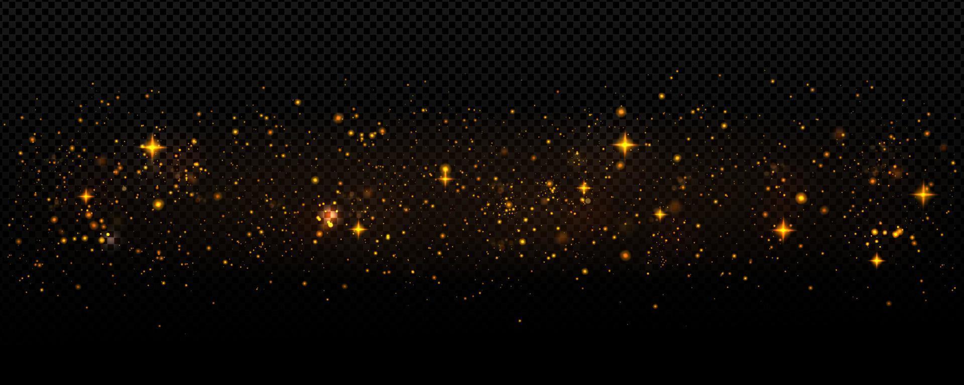 magie sparkles PNG Aan donker achtergrond vector