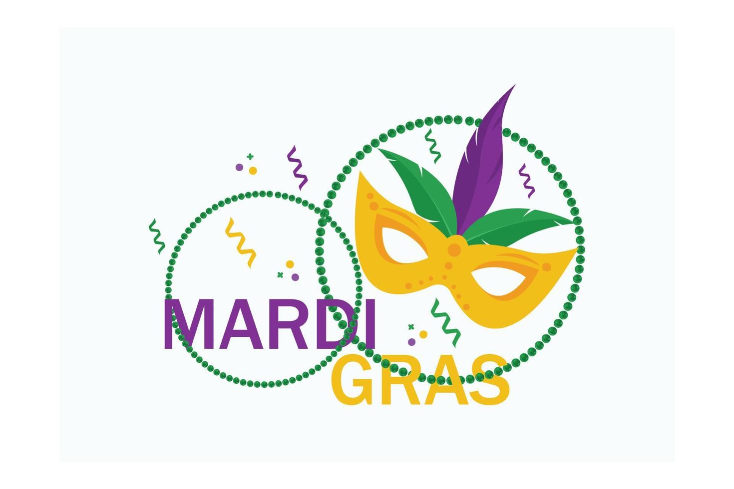 mardi gras of vasten dinsdag belettering etiket Aan wit achtergrond. vakantie poster of aanplakbiljet sjabloon. mardi gras ontwerp element, vlak vector modern illustratie