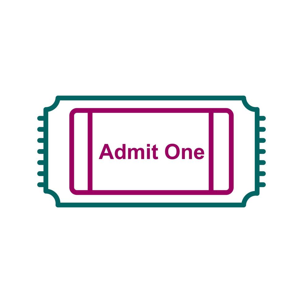 film ticket vector icoon