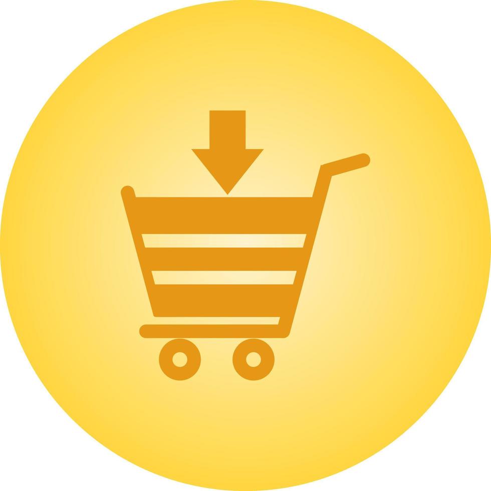 mooi online boodschappen doen vector glyph icoon