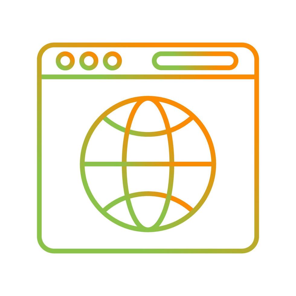 browser vector pictogram