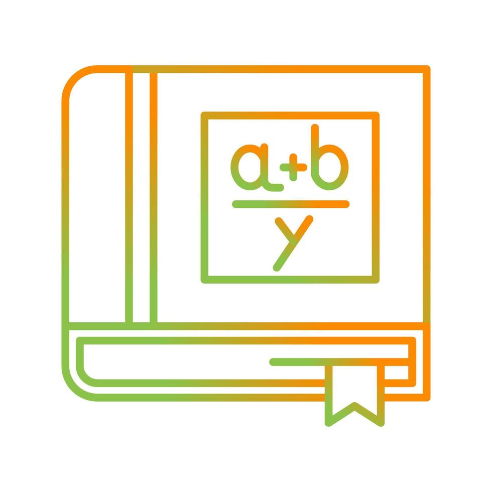 algebra boek vector icoon