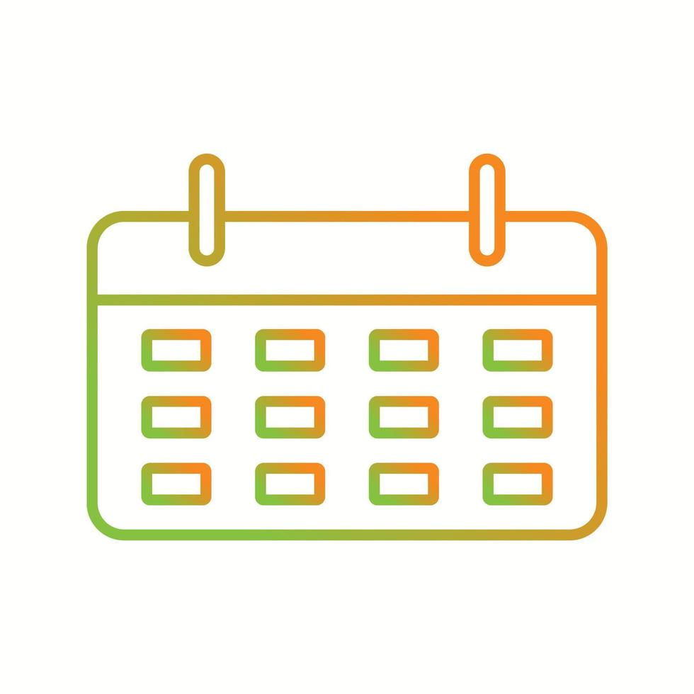 mooi kalender vector lijn icoon