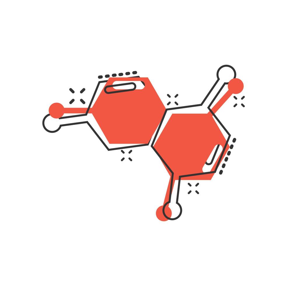 wetenschap icoon in grappig stijl. dna cel tekenfilm vector illustratie Aan wit geïsoleerd achtergrond. molecuul evolutie plons effect bedrijf concept.