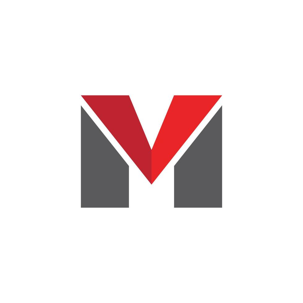 m briefsjabloon logo vector