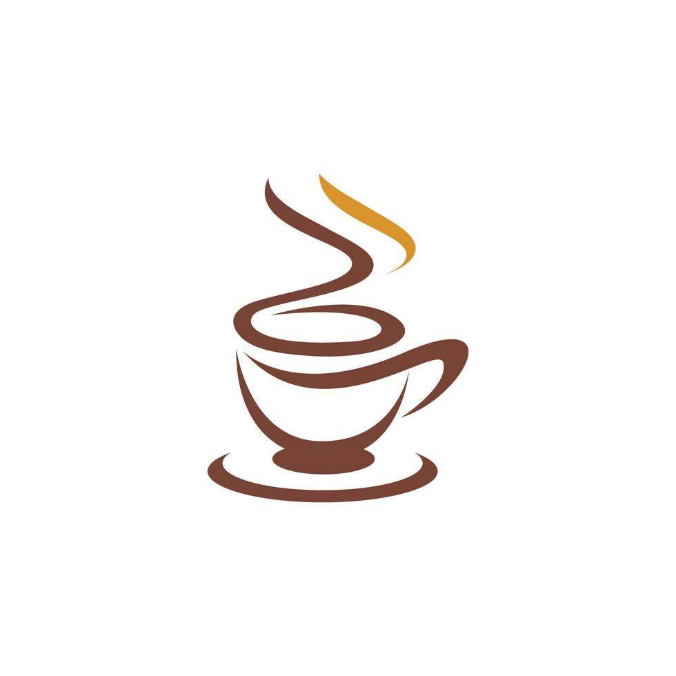 koffiekopje logo sjabloon vector