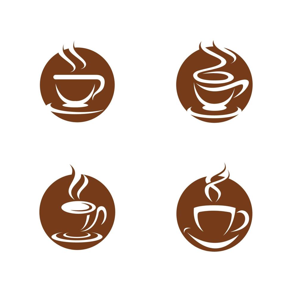 koffiekopje logo sjabloon vector