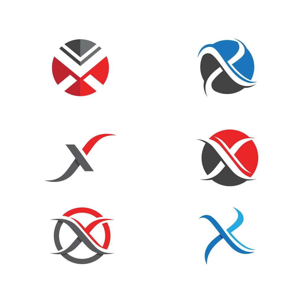 x brief logo sjabloon vector pictogram