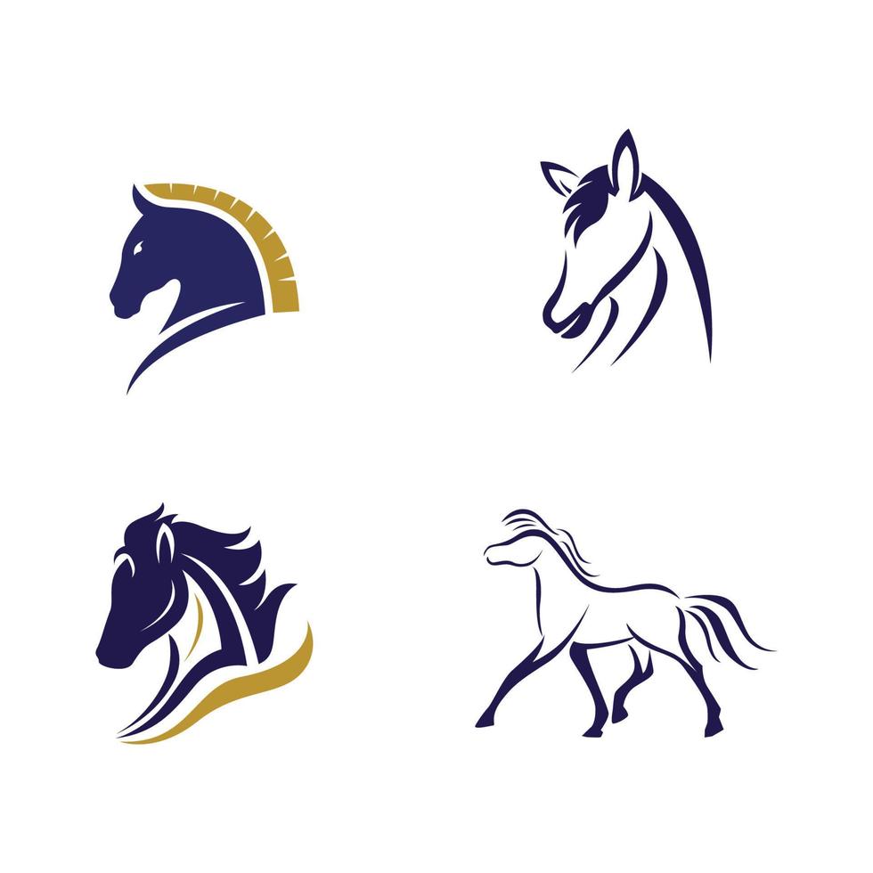 paard logo sjabloon vector pictogram