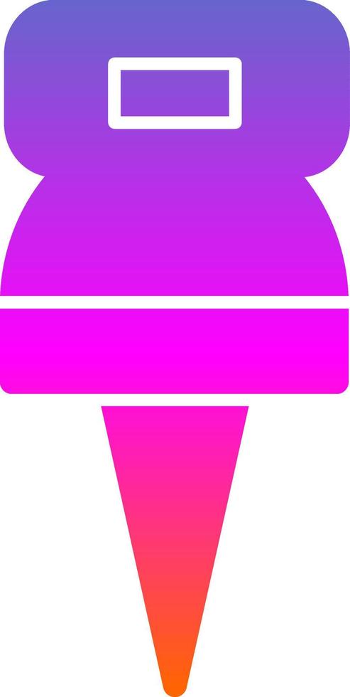 Duwen pin vector icoon ontwerp