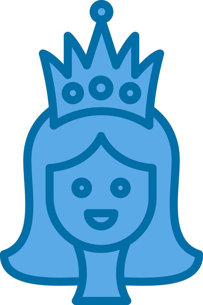 prinses vector icoon ontwerp