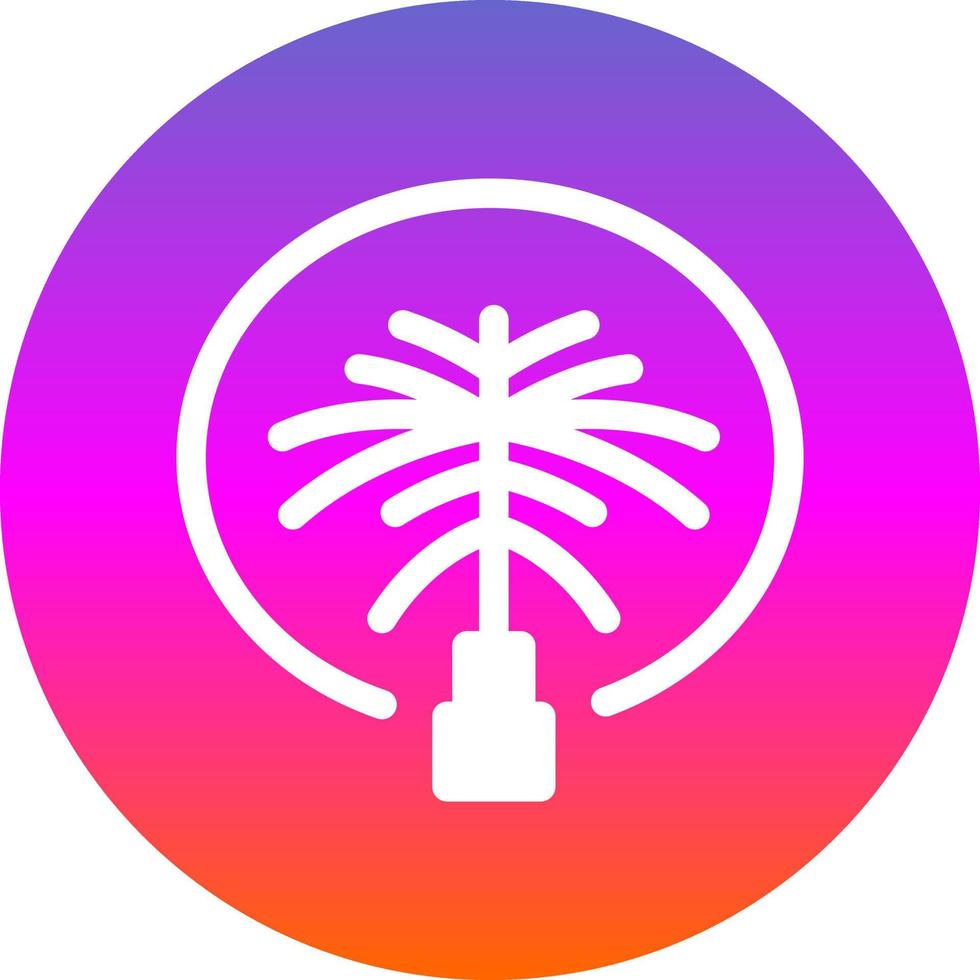 palm jumeirah vector icoon ontwerp