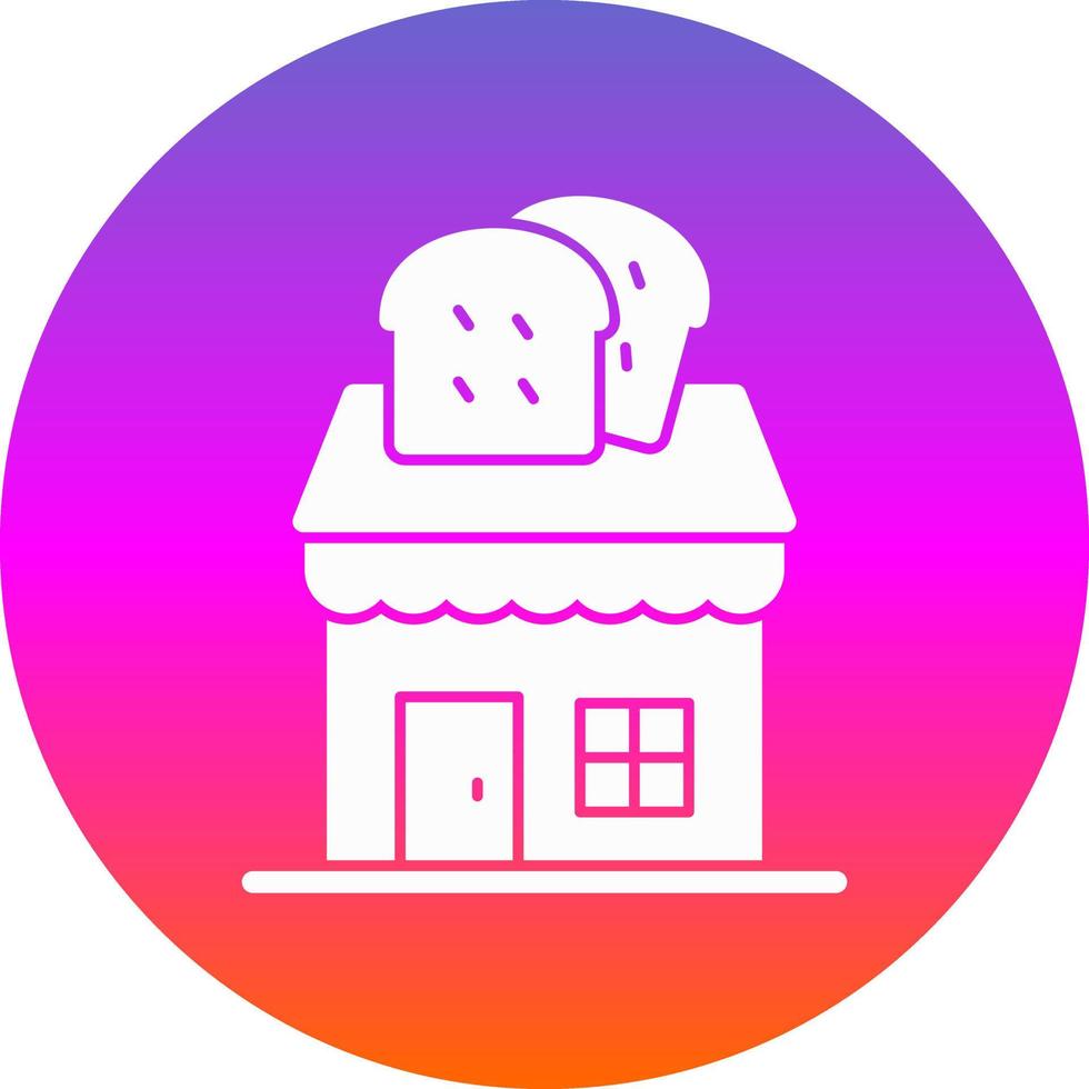 bakkerij winkel vector icoon ontwerp