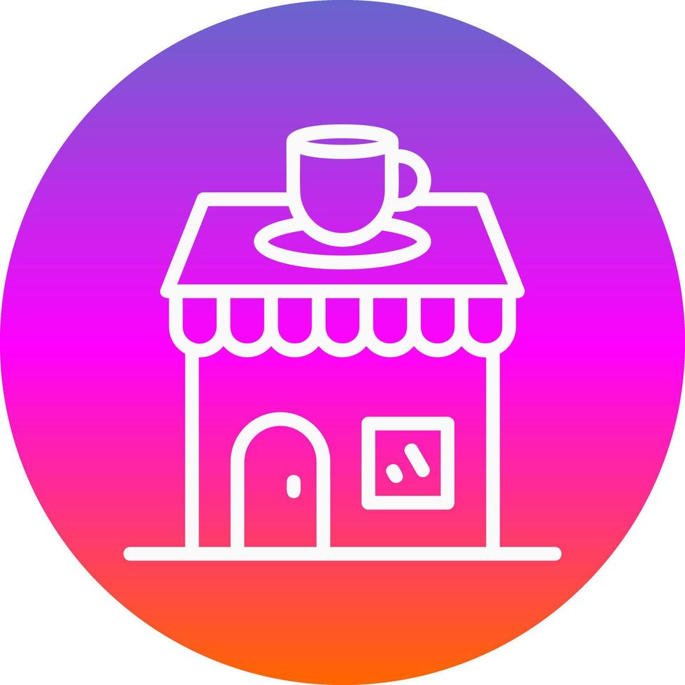 koffie winkel vector icoon ontwerp