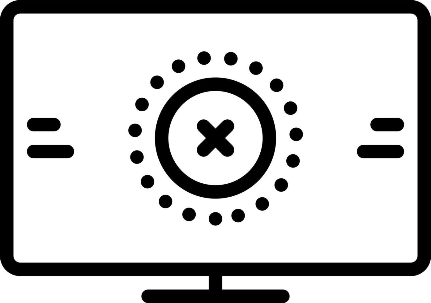 lijn icoon voor afwijzen vector