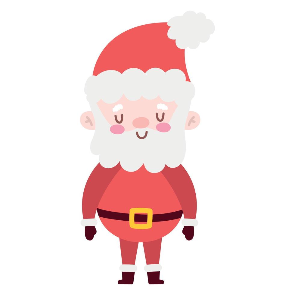 schattige kerstman vector