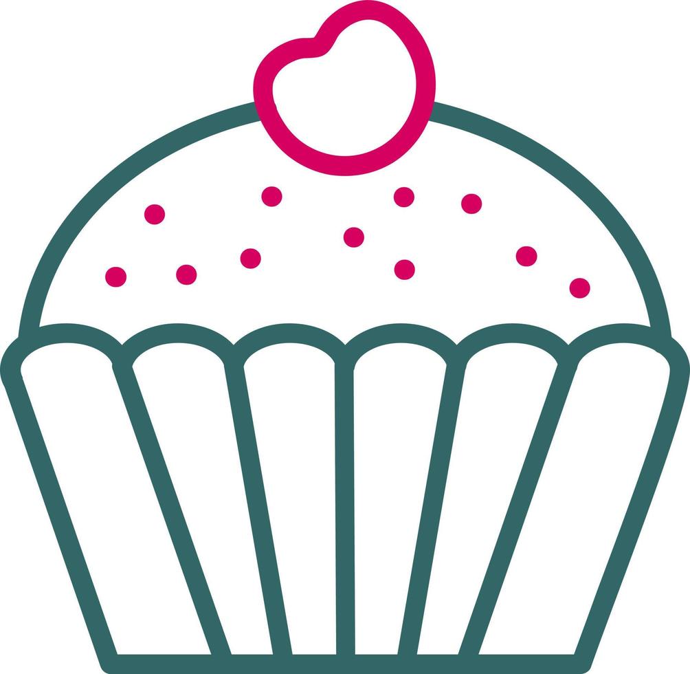 muffin vector icoon