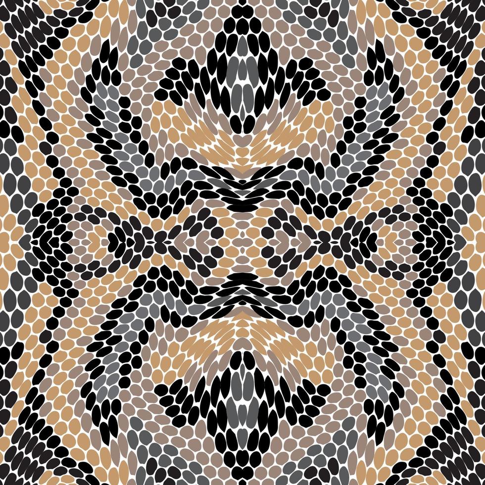 abstract bruin slang huid naadloos patroon vector