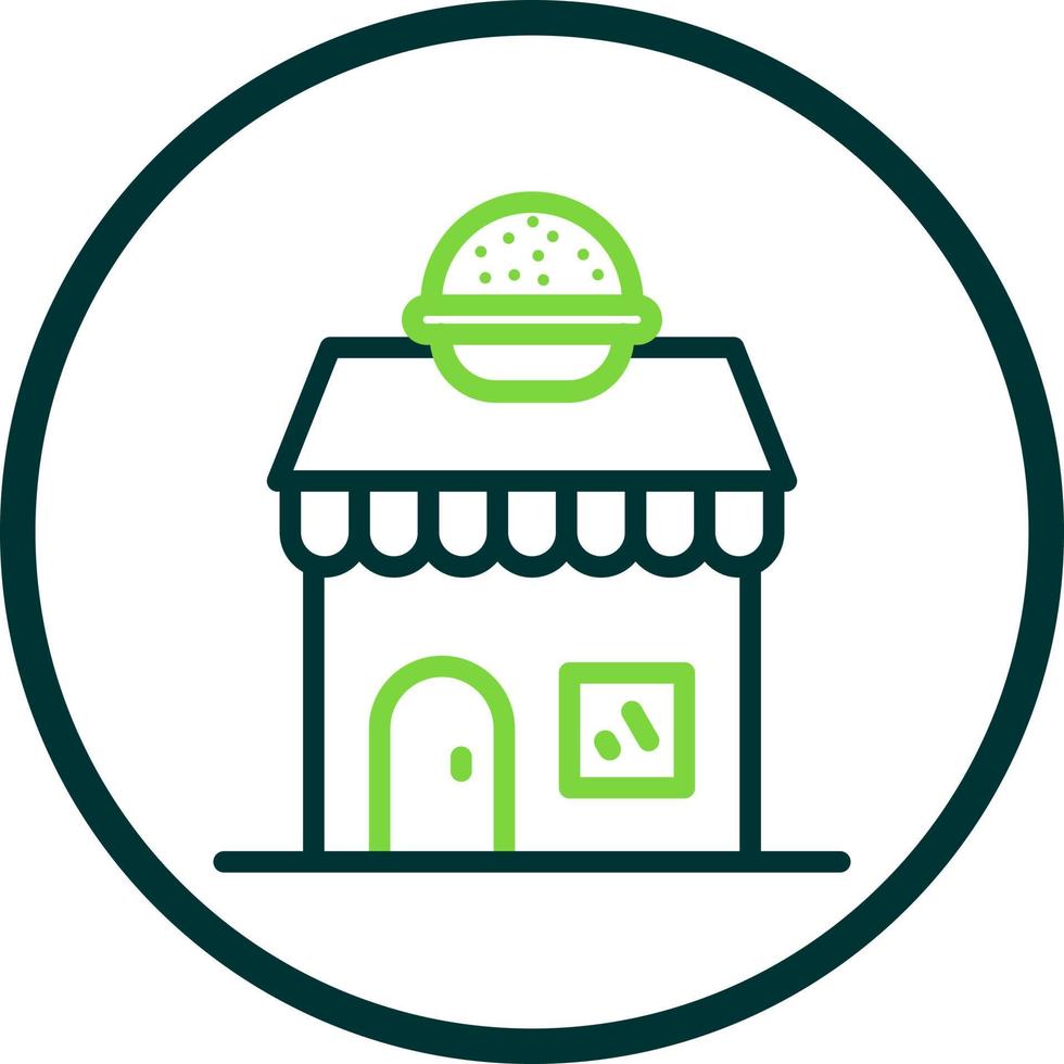 hamburger winkel vector icoon ontwerp