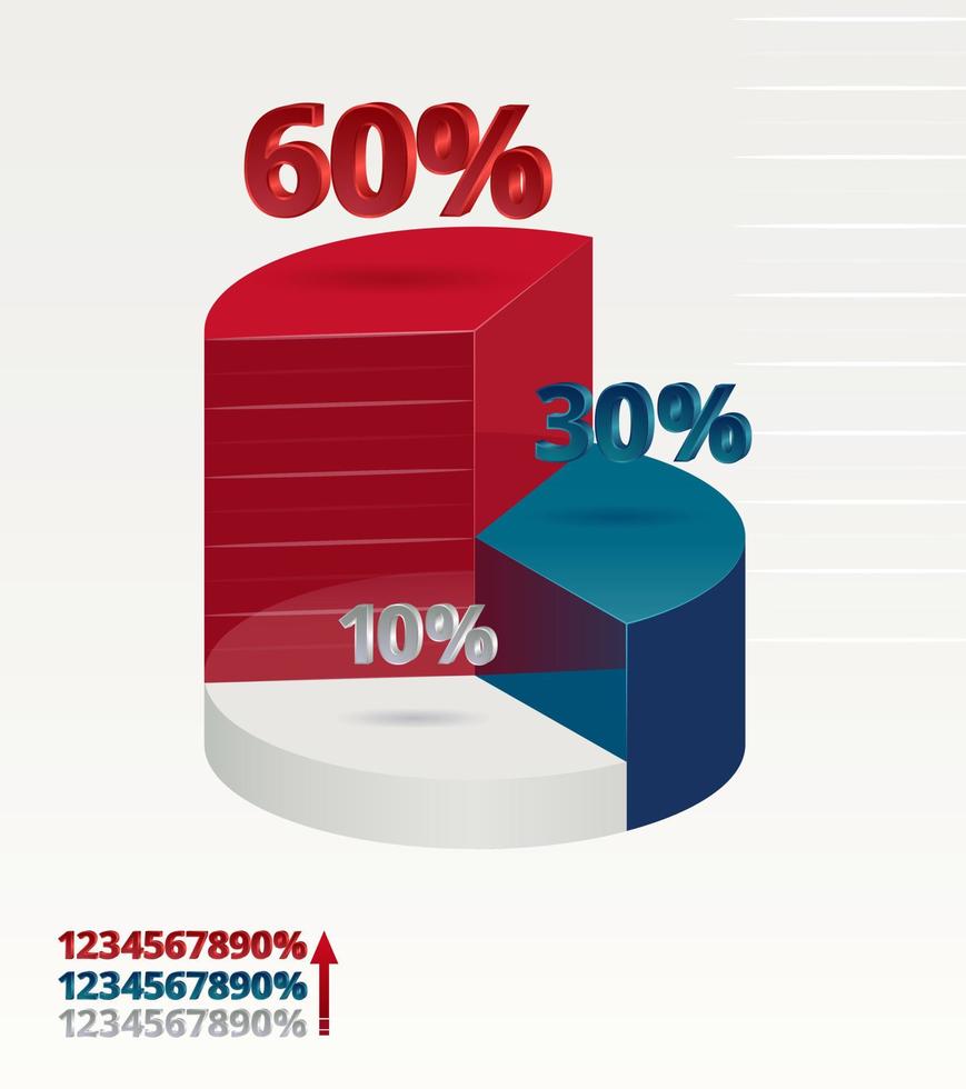 infographics stemmen Verenigde Staten van Amerika. vector illustratie