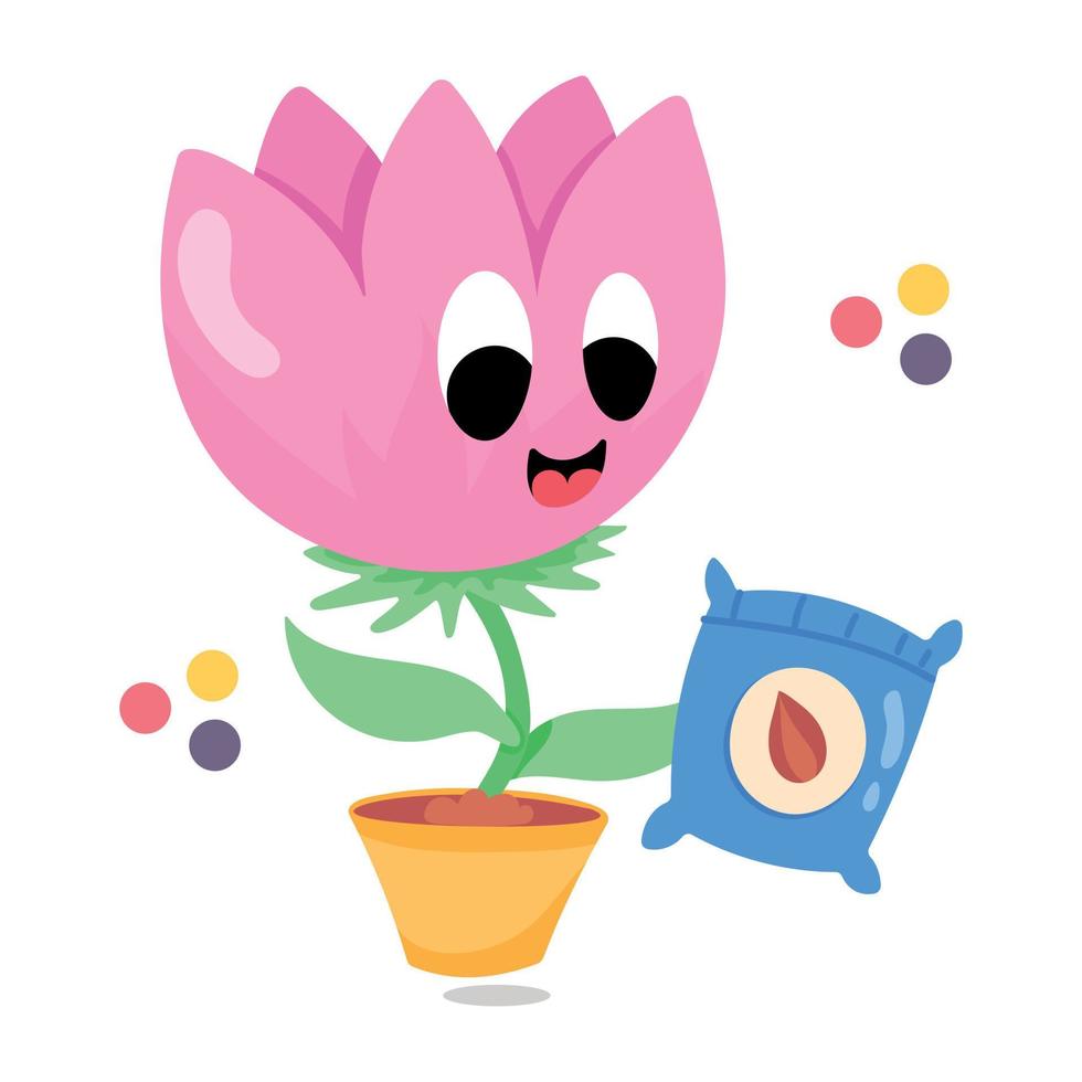 modieus bloem pot vector