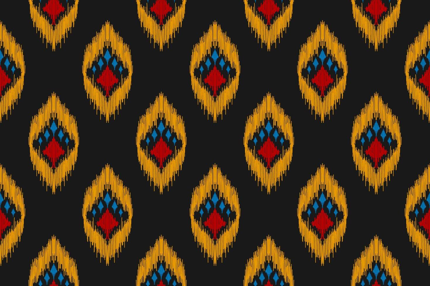 etnisch ikat naadloos patroon in stam. aztec meetkundig etnisch ornament afdrukken. ikat patroon stijl. vector