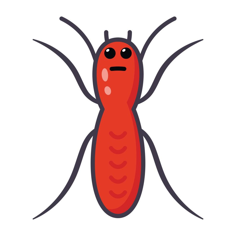 blattodea insect, vlak tekenfilm icoon van kakkerlak vector