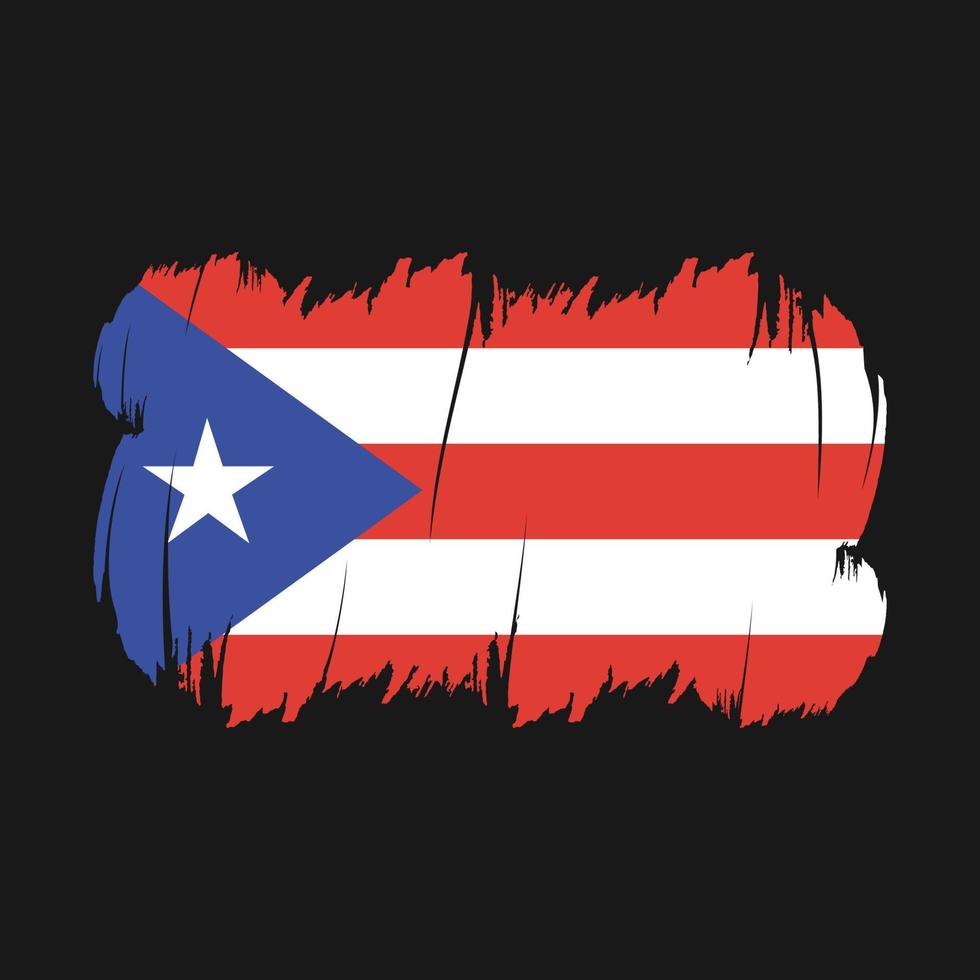 puerto rico vlag borstel vector