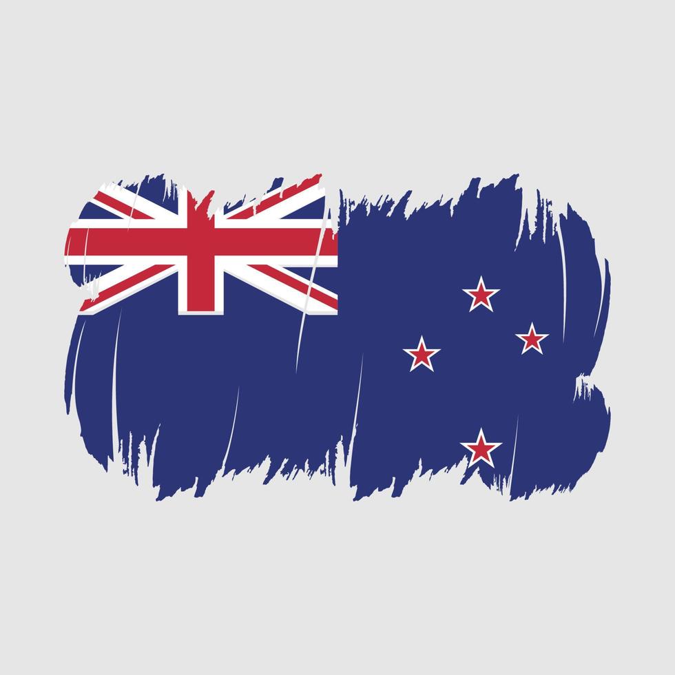 nieuw Zeeland vlag borstel vector