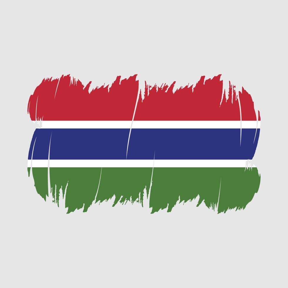 Gambia vlag borstel vector