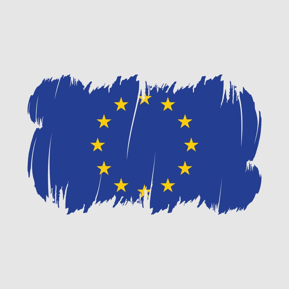 Europese vlag borstel vector