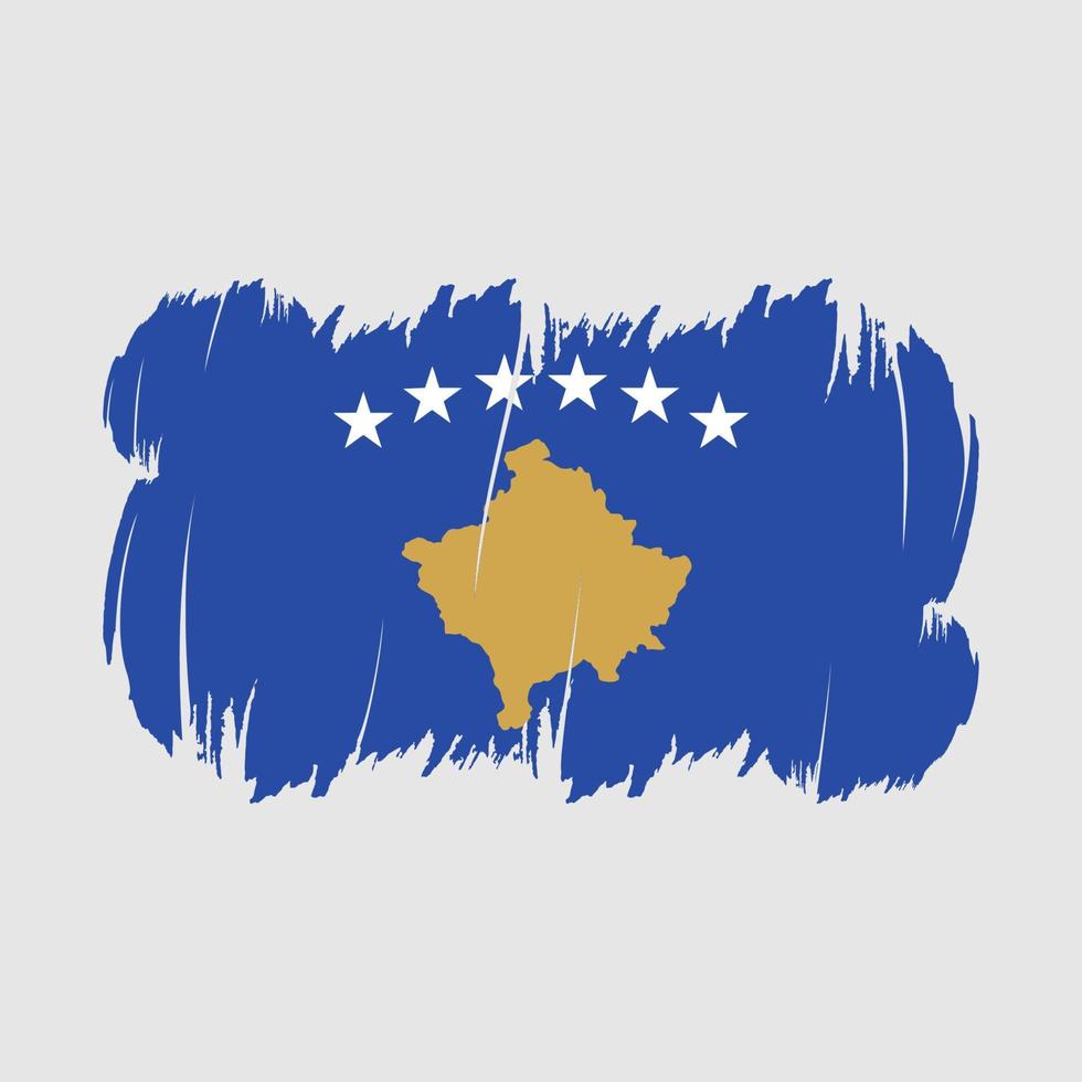 Kosovo vlag borstel vector