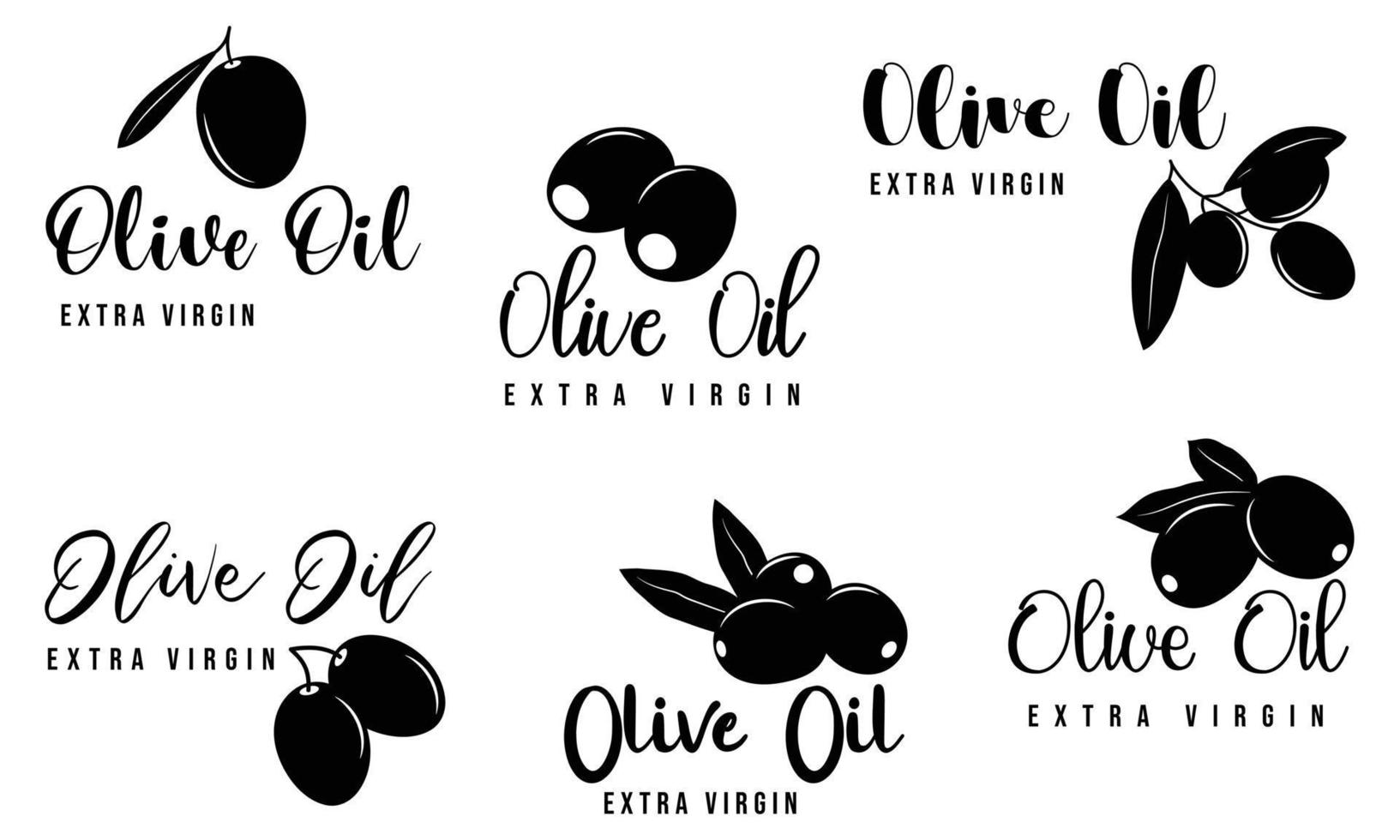 olijf- olie tekens, etiketten, verpakking voor olijf- olie Product. vector