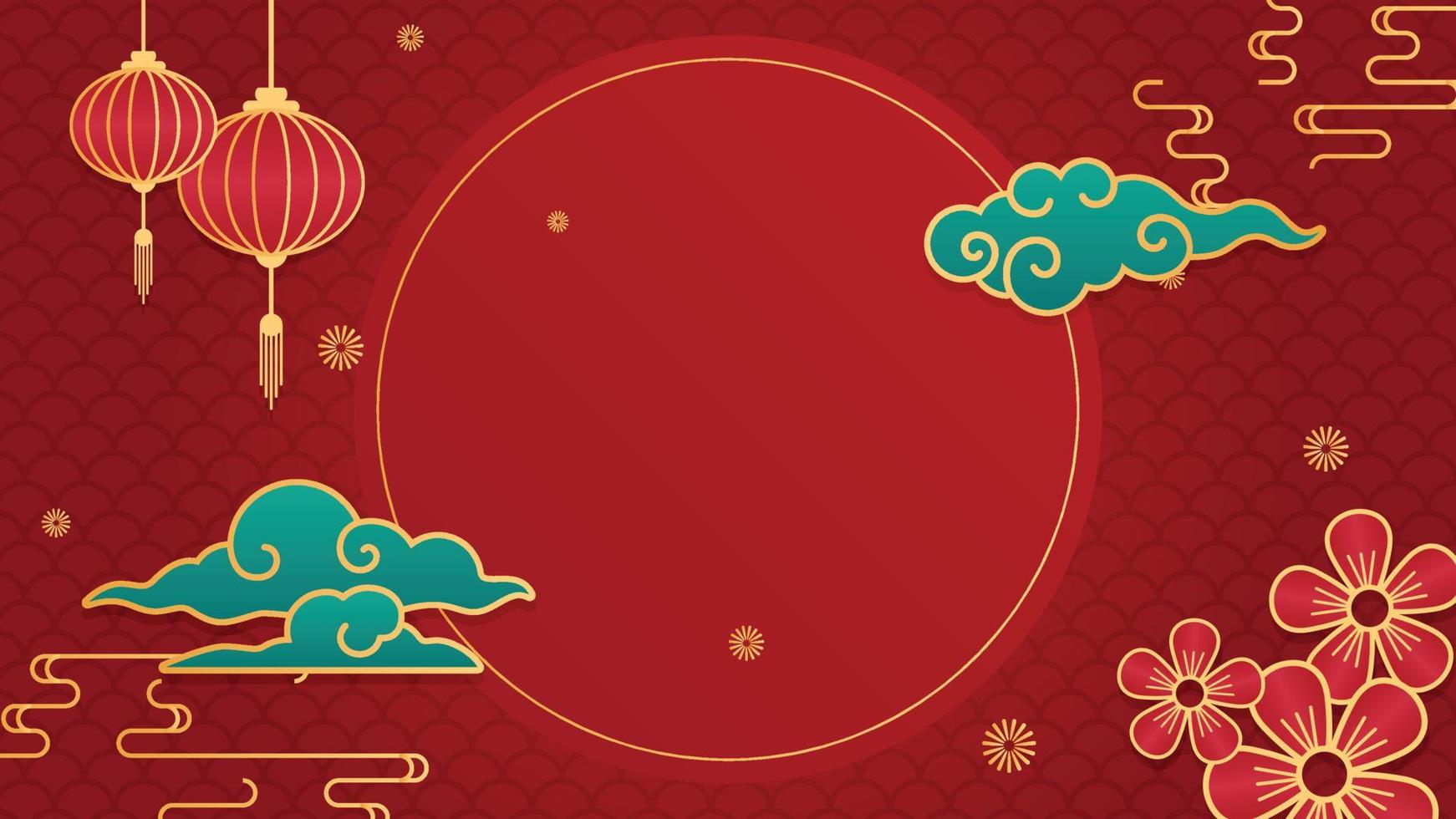 achtergrond element Chinese nieuw jaar vector