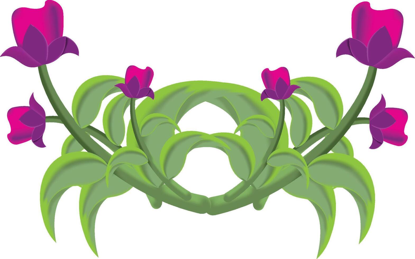 bloemen ornament, vector vrij