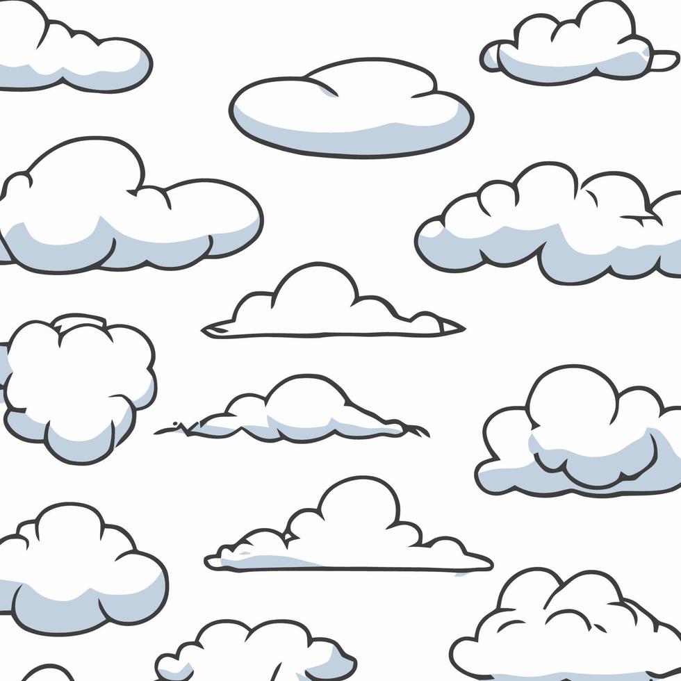 vector wolken verzameling wolk reeks icoon