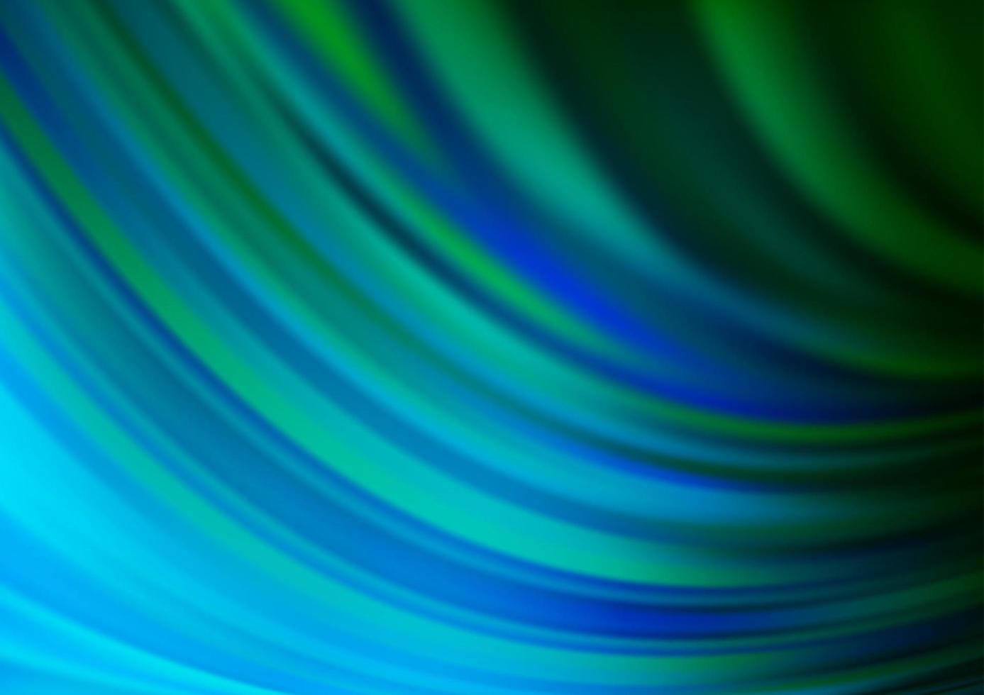 lichtblauwe, groene vectorachtergrond met gebogen lijnen. vector