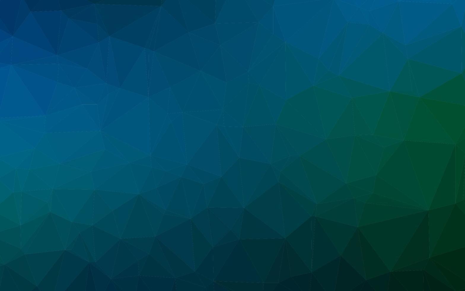 donkerblauwe, groene vector abstracte mozaïek achtergrond.