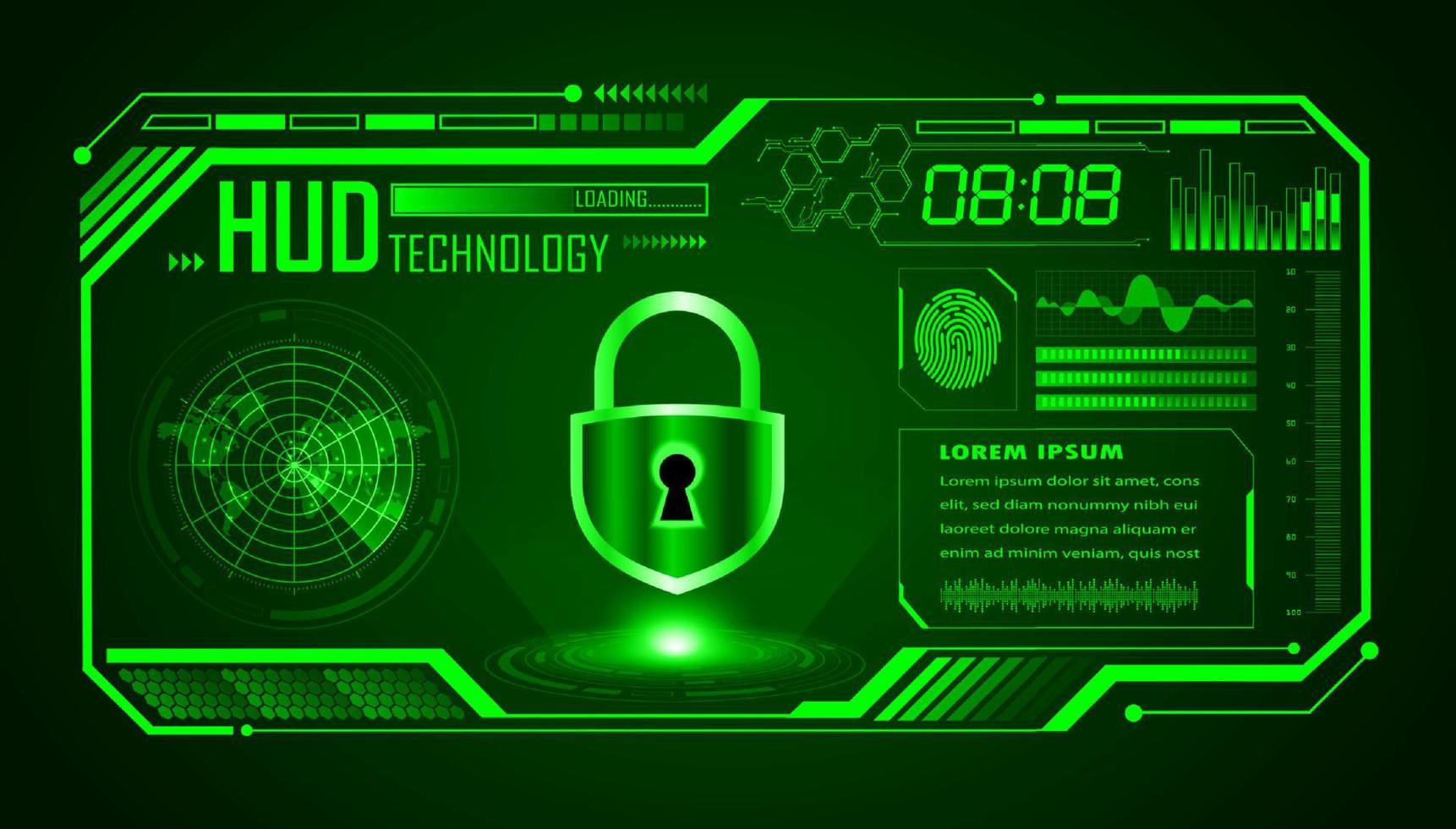 modern hud technologie scherm achtergrond vector