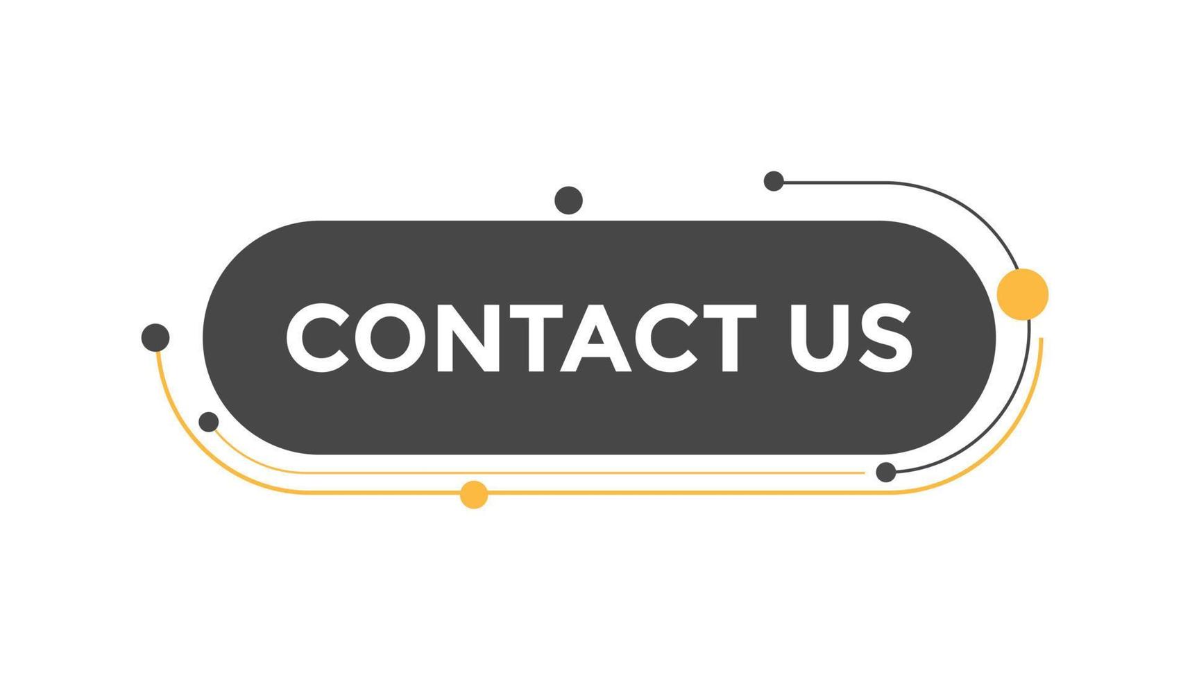 contact ons knop web banier Sjablonen. vector illustratie