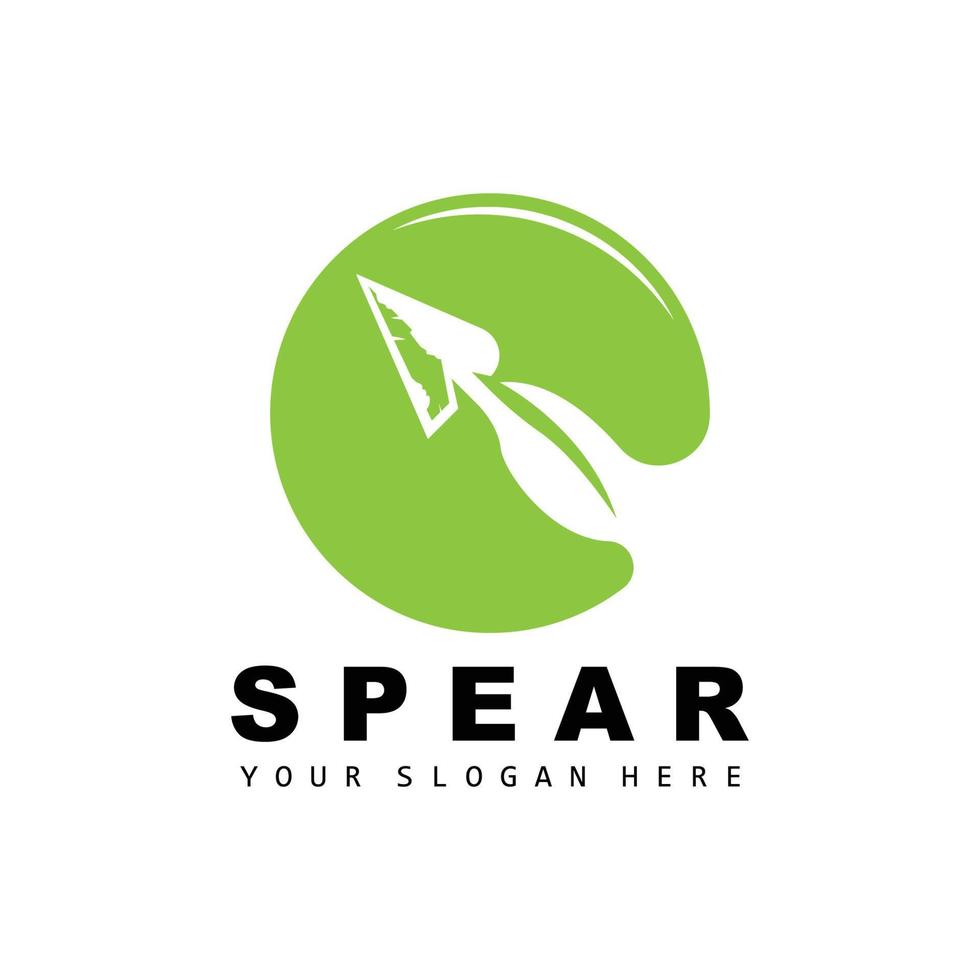 speer logo, jacht- uitrusting ontwerp, pijl oorlog wapen, Product merk vector