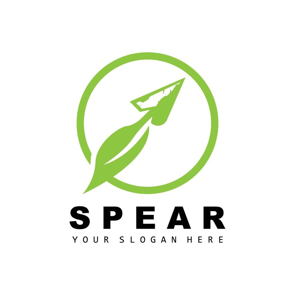 speer logo, jacht- uitrusting ontwerp, pijl oorlog wapen, Product merk vector