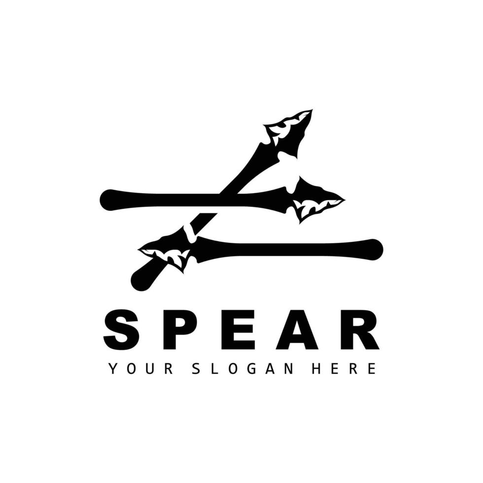 speer logo, jacht- uitrusting ontwerp, pijl oorlog wapen, Product merk vector