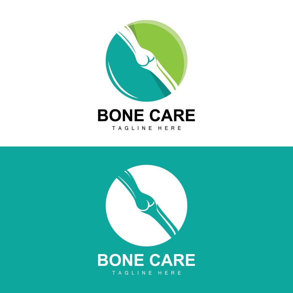 bot logo ontwerp, medische gezondheid lichaamsdelen illustratie vector
