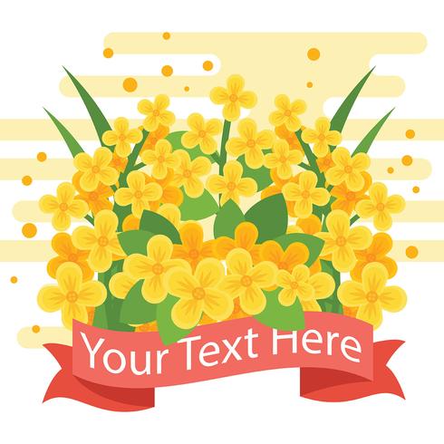 Canola vectorillustratie vector