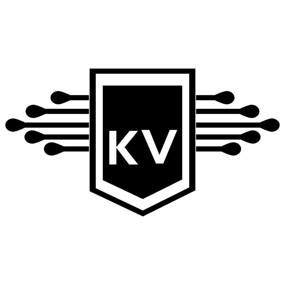 kv brief logo ontwerp.kv creatief eerste kv brief logo ontwerp . kv creatief initialen brief logo concept. kv brief ontwerp. vector