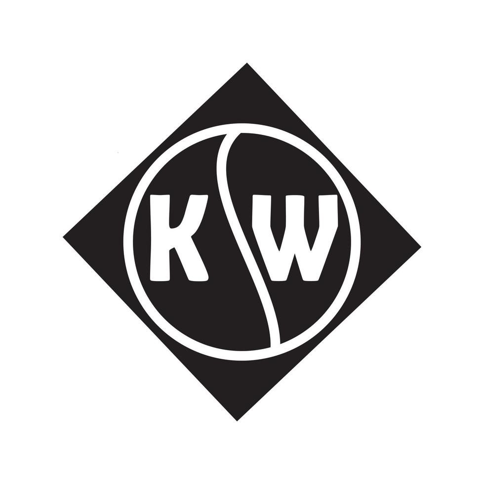 kw brief logo ontwerp.kw creatief eerste kw brief logo ontwerp . kw creatief initialen brief logo concept. kw brief ontwerp. vector