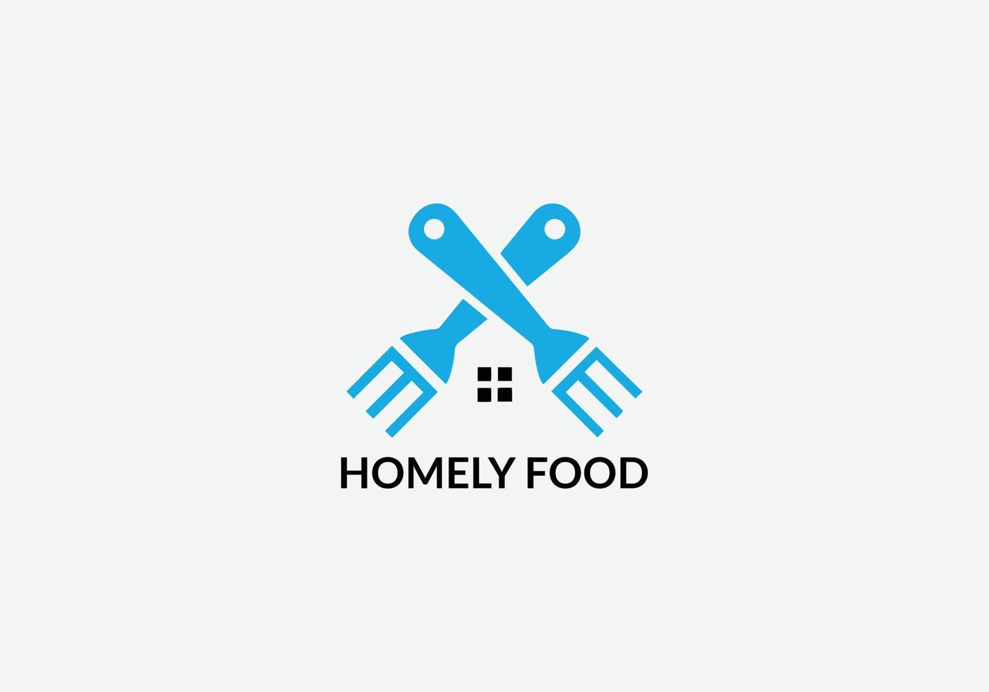 huiselijk voedsel abstract restaurant logo ontwerp sjabloon vector