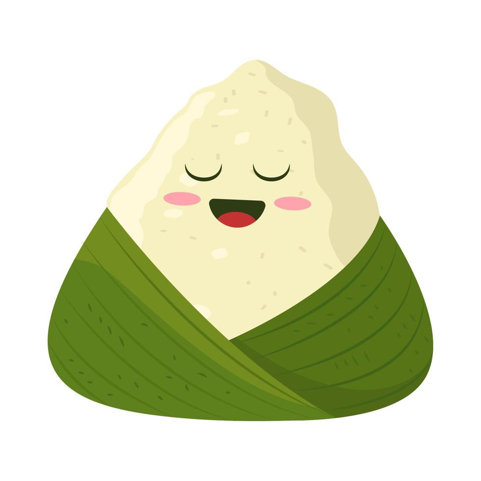 schattig zongzi karakter vector