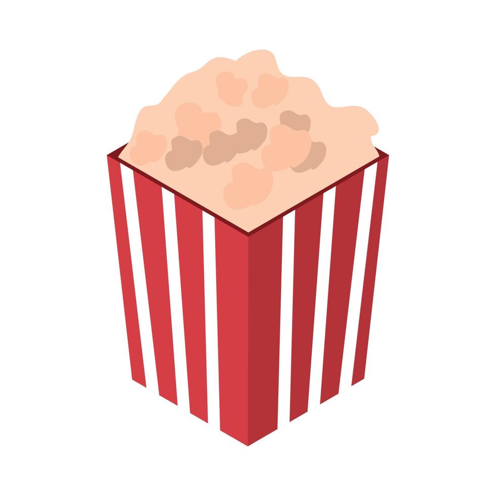 pop corn pictogram vector